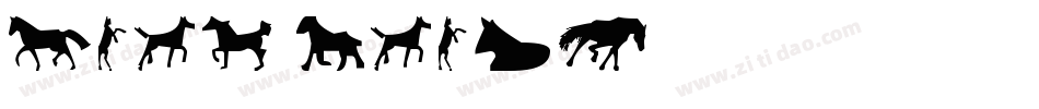 iron horse字体转换